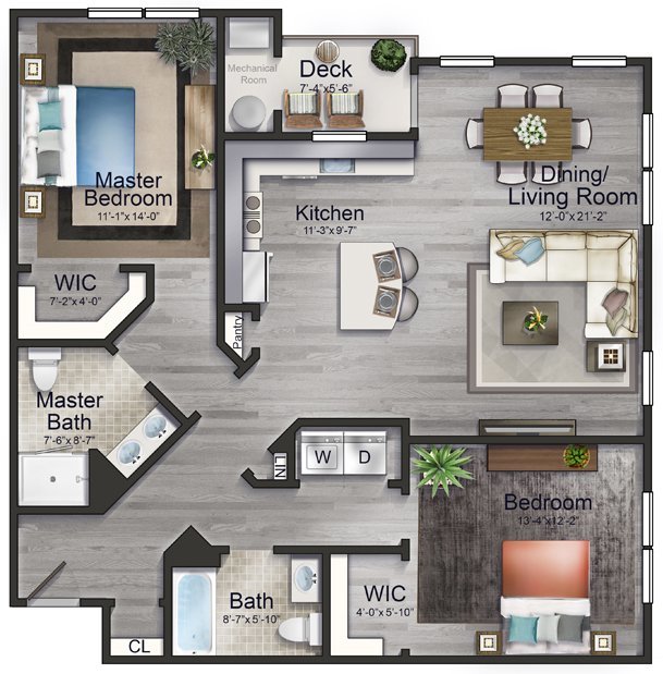 Apartments for Rent in Trumbull CT | Ten Trumbull | Floor Plans